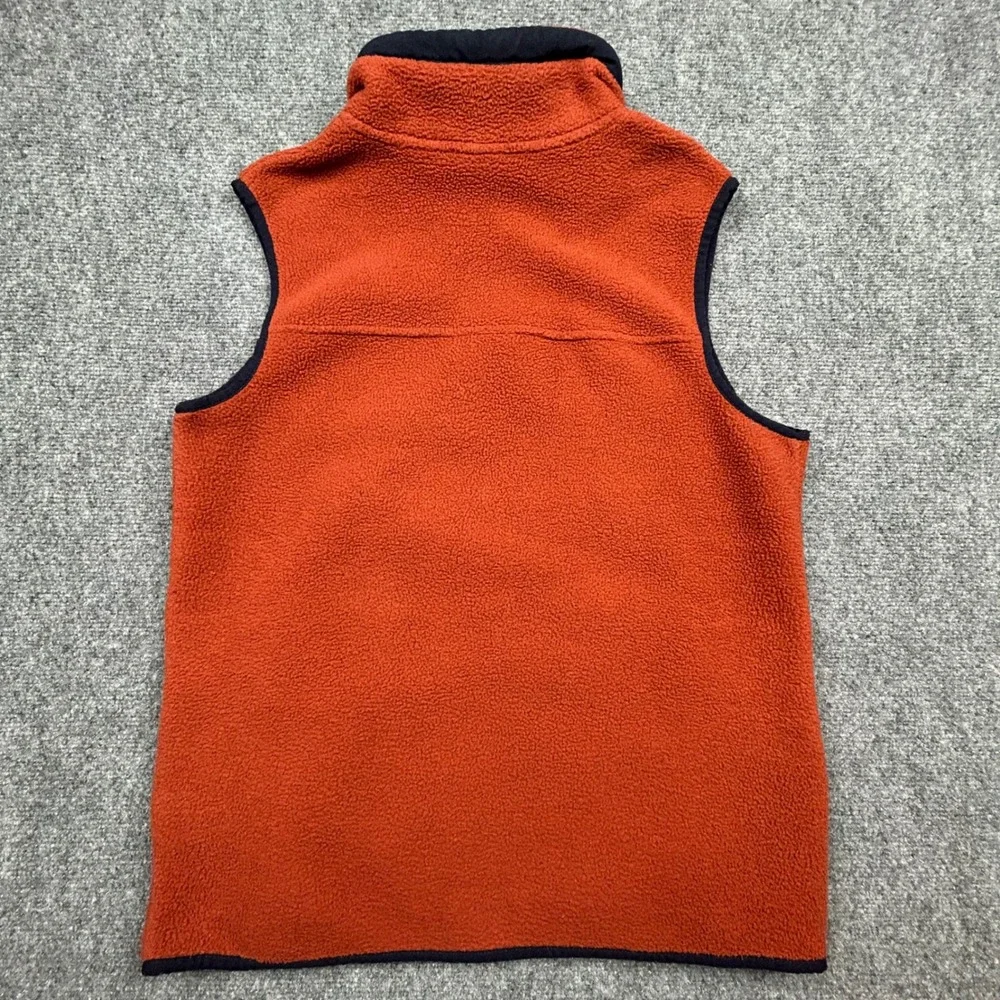 North Face Campshire Fleece Vest Mens Small Orange Sherpa Full Zip Gorpcore‎